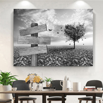 ❣️DIY Your Family Names❣️ Premium Canvas Poster -River Pier A Little Whole Lot of Love