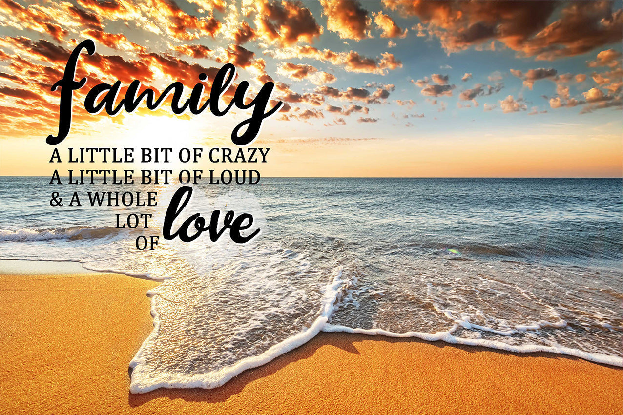 ❣️DIY Your Family Names❣️ Premium Canvas Poster -River Pier A Little Whole Lot of Love