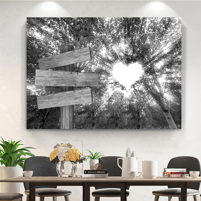❣️DIY Your Family Names❣️ Premium Canvas Poster -River Pier A Little Whole Lot of Love
