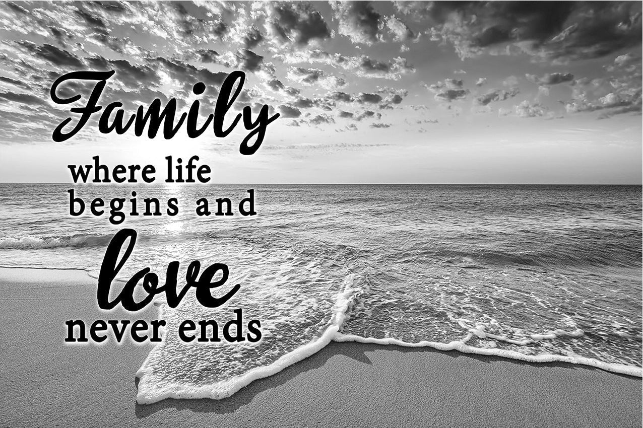 ❣️DIY Your Family Names❣️ Premium Canvas Poster -River Pier A Little Whole Lot of Love