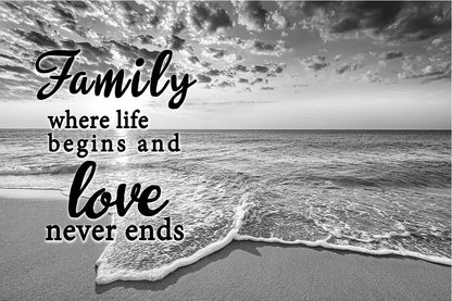 ❣️DIY Your Family Names❣️ Premium Canvas Poster -River Pier A Little Whole Lot of Love