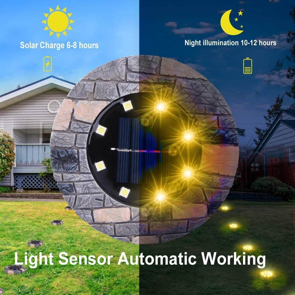 ⏰️Last Day For Free Shipping⌛️Solar In-Ground Lights – Model Rock