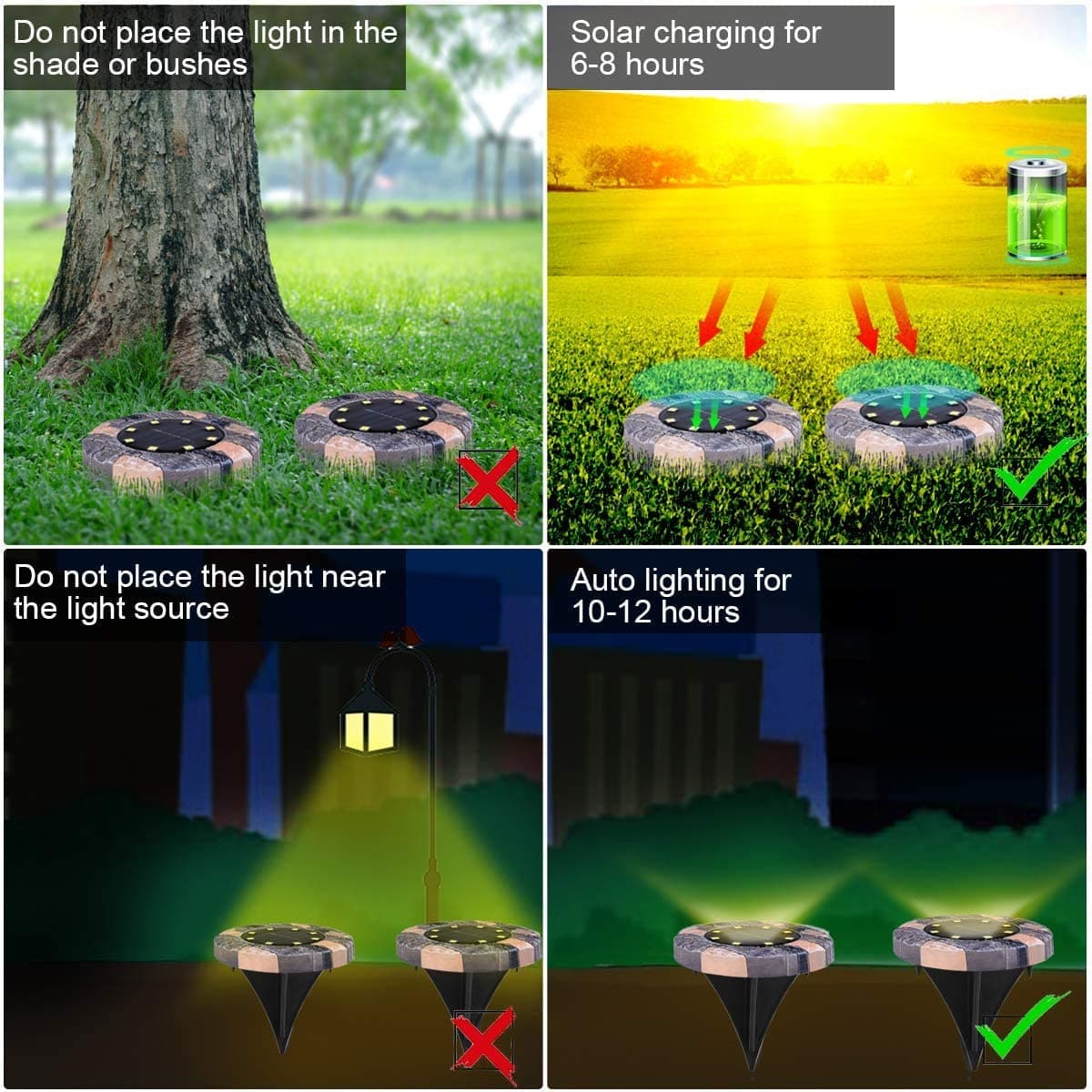 ⏰️Last Day For Free Shipping⌛️Solar In-Ground Lights – Model Rock