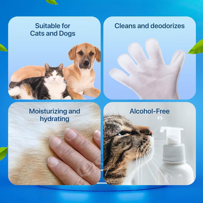 🔥Free Shipping🔥 Rinse-Free Pet Cleaning Deodorizing Gloves