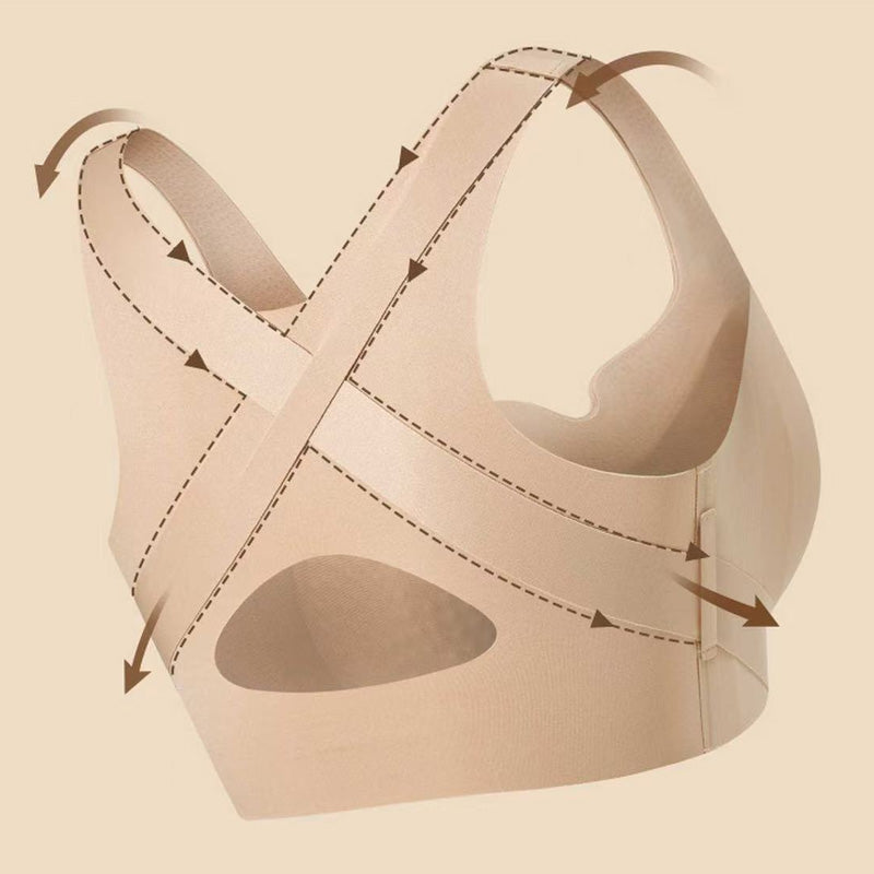 🔥Free Shipping & 50% OFF🔥Women's Front Closure Seamless Back Support Posture Bra