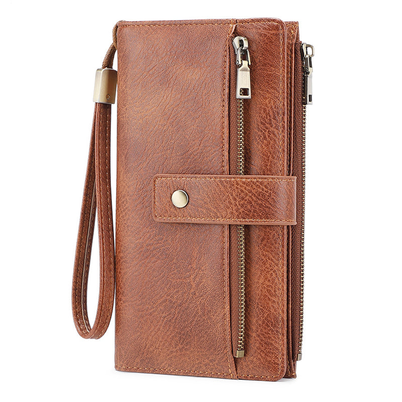 🔥Free Shipping🚚 Women's Retro Style RFID Blocking Tri-fold Wallet