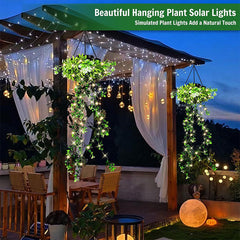 💥Last Day Special Sale 49% OFF👚SOLAR-POWERED HANGING MILAN GRASS LIGHT! 💎 Lifelike Foliage, Auto On/Off & IP65 Waterproof ✨