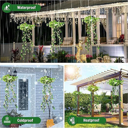 💥Last Day Special Sale 49% OFF👚SOLAR-POWERED HANGING MILAN GRASS LIGHT! 💎 Lifelike Foliage, Auto On/Off & IP65 Waterproof ✨