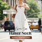 ❤️SUMMER HOT SALE👗Halter Neck Backless Tiered Maxi Dress