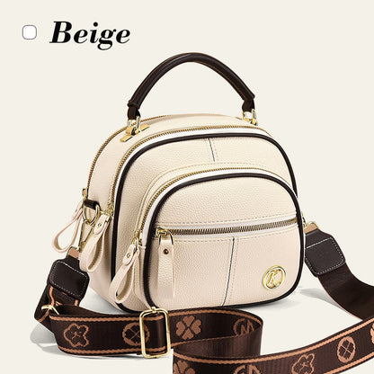 🔥Free Shipping & 50% OFF🔥Classic Multifunctional Compartments Adjustable Wide Shoulder Strap PU Leather Crossbody Bag