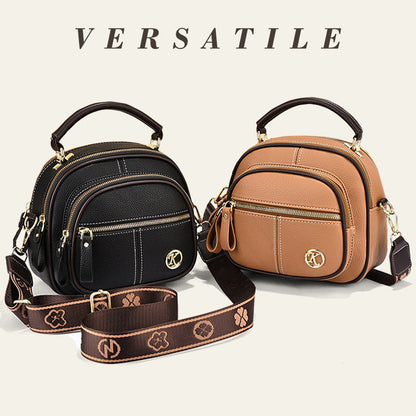 🔥Free Shipping & 50% OFF🔥Classic Multifunctional Compartments Adjustable Wide Shoulder Strap PU Leather Crossbody Bag