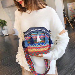 🌸LAST DAY SPECIAL PRICE!!🌸Bohemian Embroidered Tassel Crossbody Bag