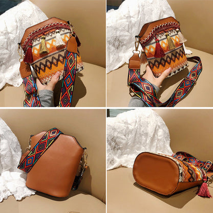 🌸LAST DAY SPECIAL PRICE!!🌸Bohemian Embroidered Tassel Crossbody Bag