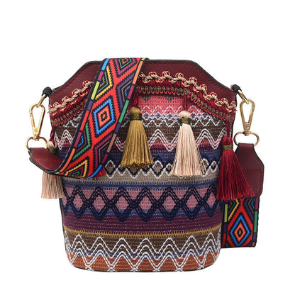 🌸LAST DAY SPECIAL PRICE!!🌸Bohemian Embroidered Tassel Crossbody Bag
