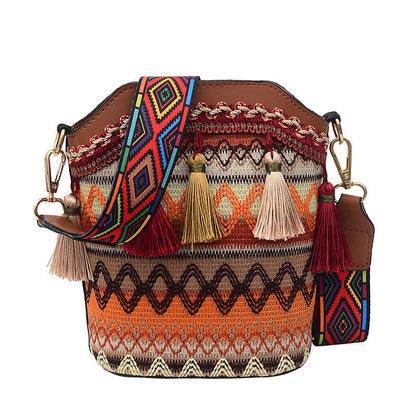 🌸LAST DAY SPECIAL PRICE!!🌸Bohemian Embroidered Tassel Crossbody Bag