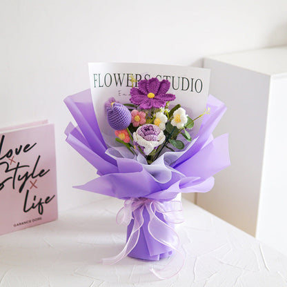 🌼Mother's Day Special Sale 50% OFF!💕Handmade Delicate Crochet Flower Bouquet