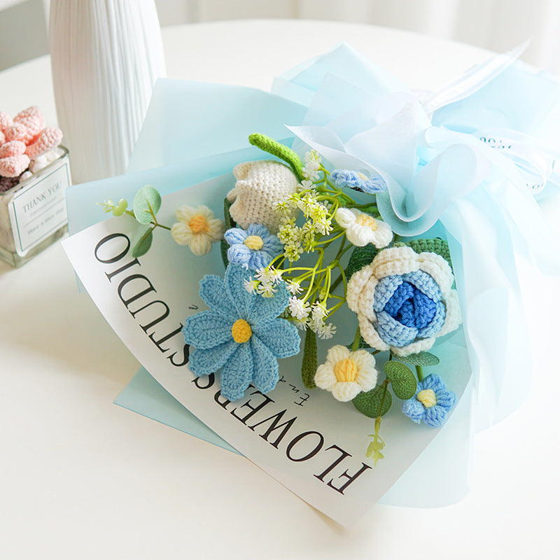 🌼Mother's Day Special Sale 50% OFF!💕Handmade Delicate Crochet Flower Bouquet
