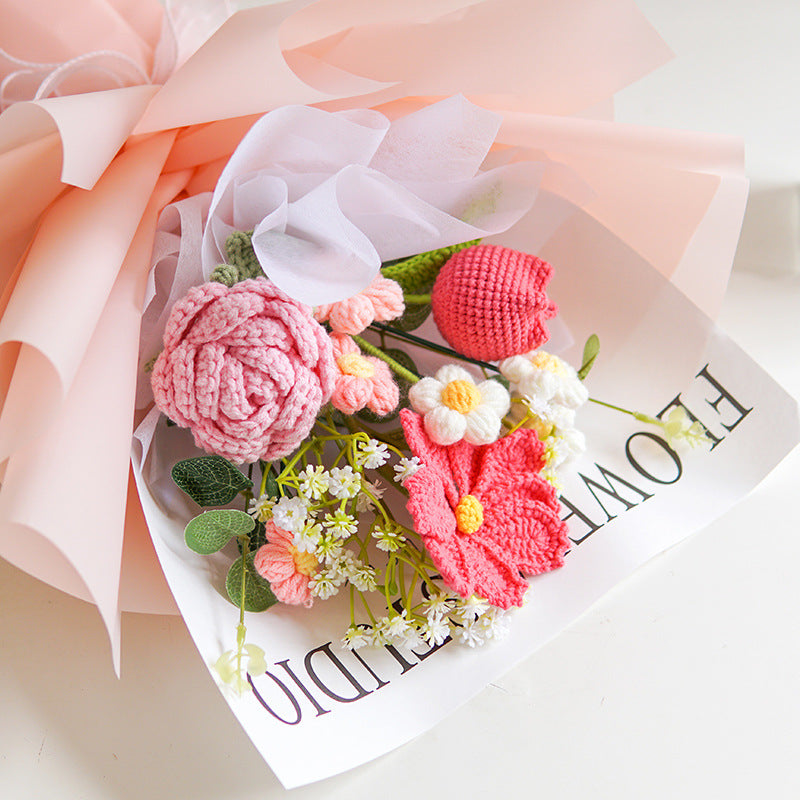 🌼Mother's Day Special Sale 50% OFF!💕Handmade Delicate Crochet Flower Bouquet
