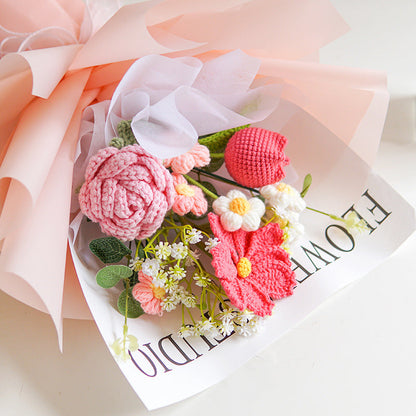 🌼Mother's Day Special Sale 50% OFF!💕Handmade Delicate Crochet Flower Bouquet