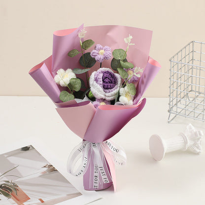 🌼Mother's Day Special Sale 50% OFF!💕Handmade Delicate Crochet Flower Bouquet