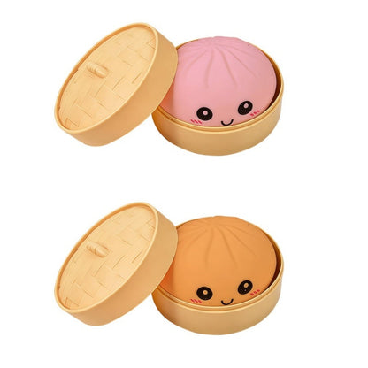 🚀Free Shipping🚀Cute Dumpling Squeeze Toy with Steamer