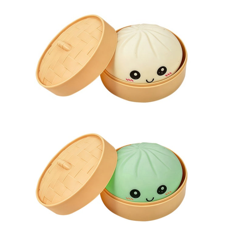 🚀Free Shipping🚀Cute Dumpling Squeeze Toy with Steamer