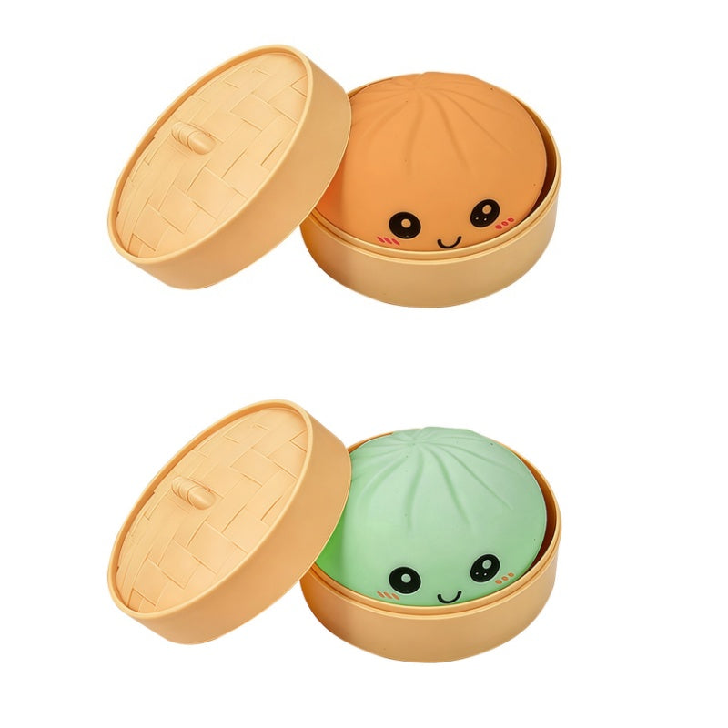 🚀Free Shipping🚀Cute Dumpling Squeeze Toy with Steamer