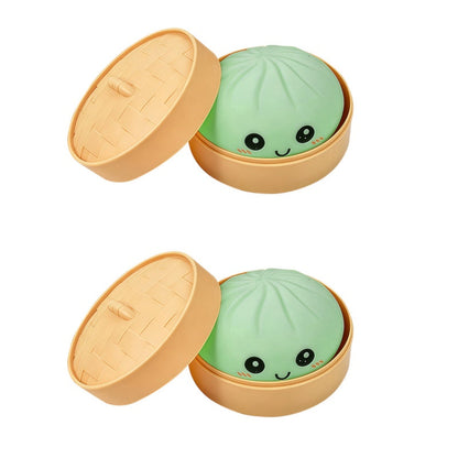 🚀Free Shipping🚀Cute Dumpling Squeeze Toy with Steamer