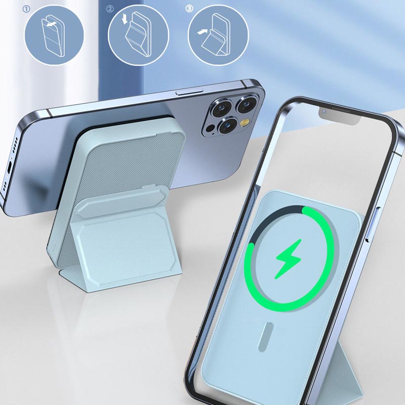 🔥Free Shipping & 50% OFF🔥Mini Foldable Wireless Magnetic Power Bank with Stand