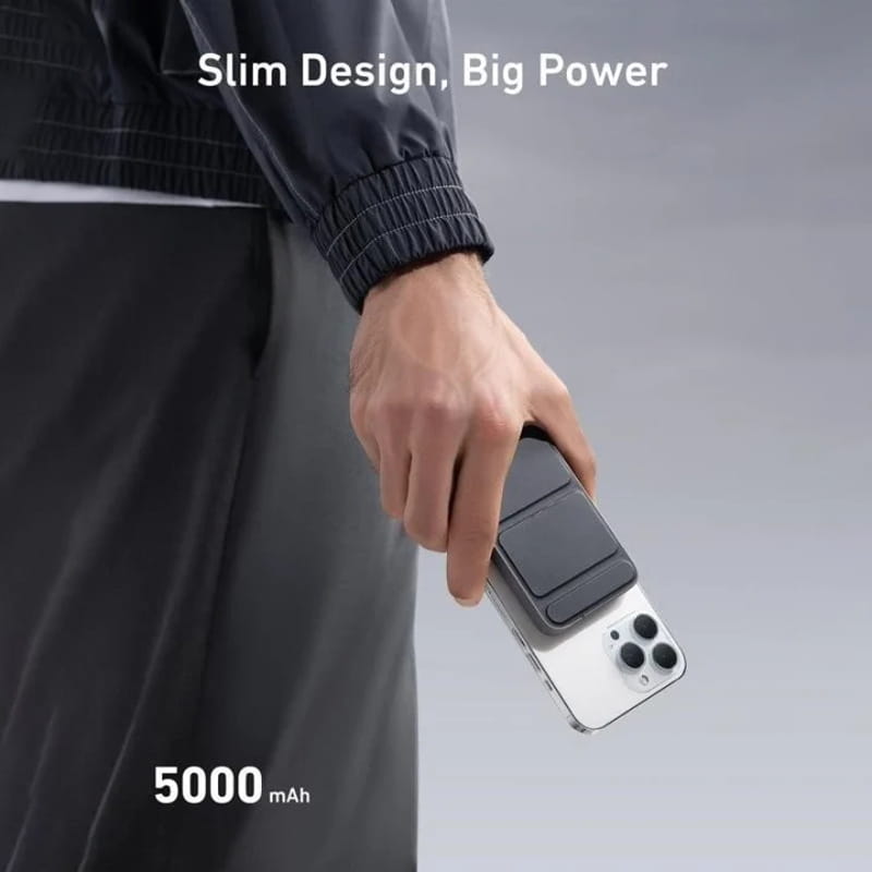 🔥Free Shipping & 50% OFF🔥Mini Foldable Wireless Magnetic Power Bank with Stand
