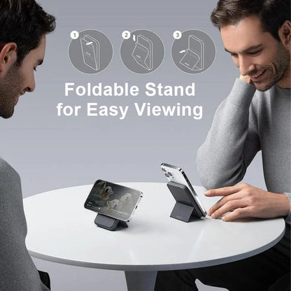 🔥Free Shipping & 50% OFF🔥Mini Foldable Wireless Magnetic Power Bank with Stand