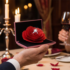 ❤️Free Shipping & 50% OFF❤️Surprise Rose Ring Box for Proposal Engagement