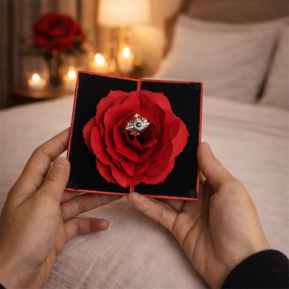 ❤️Free Shipping & 50% OFF❤️Surprise Rose Ring Box for Proposal Engagement