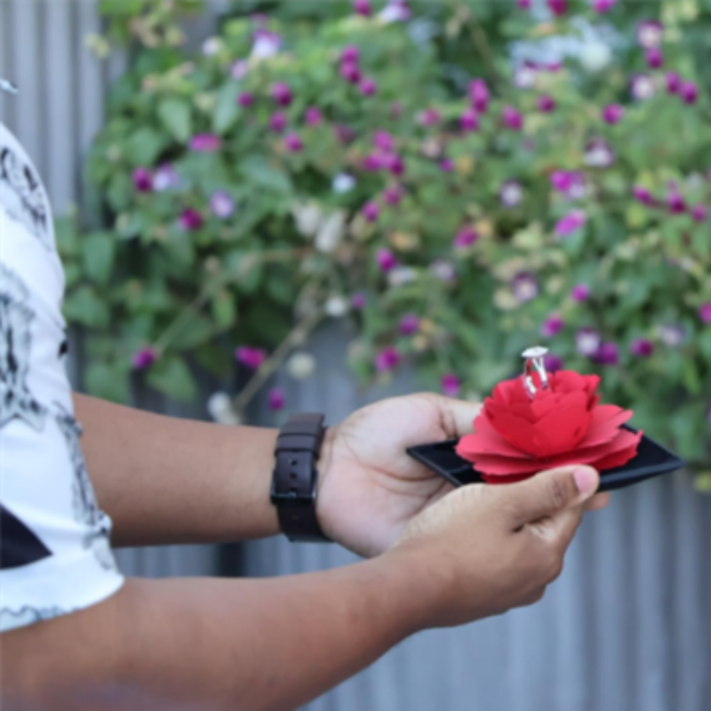 ❤️Free Shipping & 50% OFF❤️Surprise Rose Ring Box for Proposal Engagement
