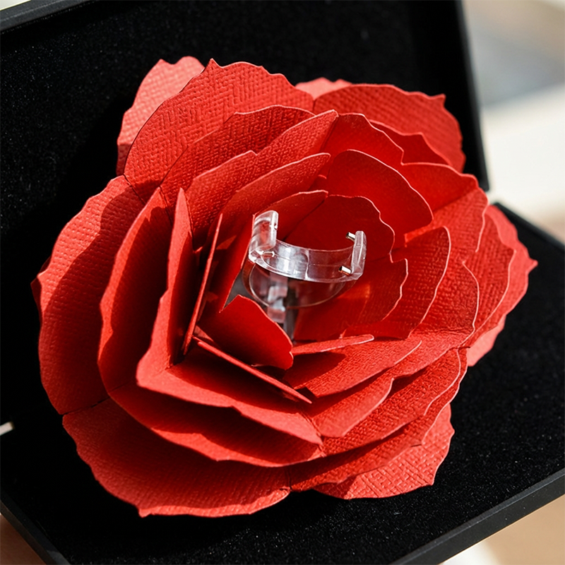 ❤️Free Shipping & 50% OFF❤️Surprise Rose Ring Box for Proposal Engagement
