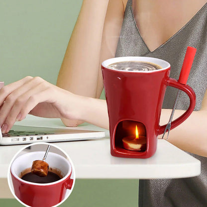 ❤️Perfect Gift for Any Occasion🎁Ceramic Chocolate Fondue Mug