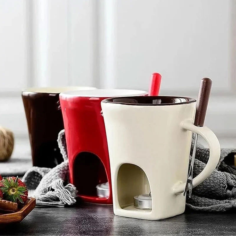 ❤️Perfect Gift for Any Occasion🎁Ceramic Chocolate Fondue Mug