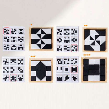 🌸LAST DAY SPECIAL PRICE!!🌸Creative Black & White Block Puzzles Set for Kids
