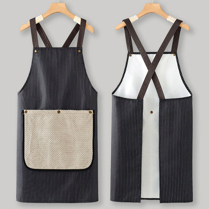 ⏰️Last Day For Free Shipping⌛️Cross-Back Waterproof Apron with Detachable Hand Towel