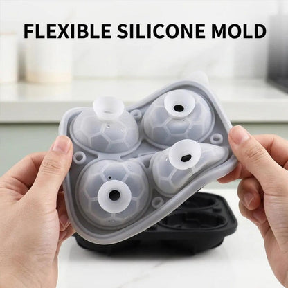 🏆BUY 2 GET 1 FREE!!🔥Football Shape Silicone Ice Ball Mold ⚽🍺