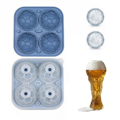 🏆BUY 2 GET 1 FREE!!🔥Football Shape Silicone Ice Ball Mold ⚽🍺