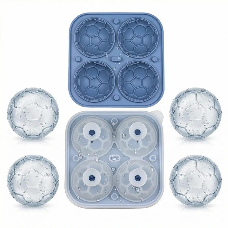 🏆BUY 2 GET 1 FREE!!🔥Football Shape Silicone Ice Ball Mold ⚽🍺
