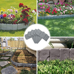 💞50K+ SOLD!🌿✨ Imitation Stone Garden Fence – Real stone look, no tools needed. Easy to install & expand. Perfect for plant beds, paths & lawn edges. A garden game-changer! 🏡♻️