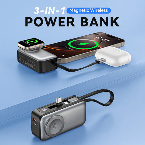 💥Last Day Special Sale 49% OFF✨All-In-One Magnetic Wireless Power Bank Pocket Travel Charger