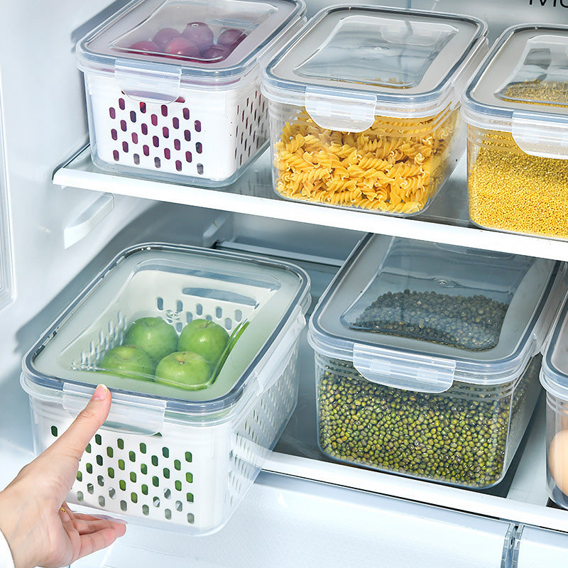 ⏰️SUMMER HOT SALE⌛️3PCS Fruit Storage Container Set for Fridge with Removable Colander