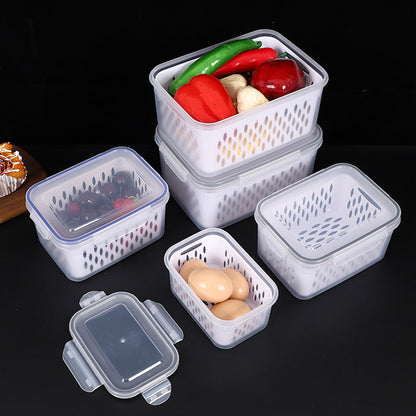 ⏰️SUMMER HOT SALE⌛️3PCS Fruit Storage Container Set for Fridge with Removable Colander