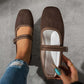 🌸LAST DAY SPECIAL PRICE!!🌸Suede-Finish Mary Jane Ballet Flats with Memory Foam Insole🥿✨