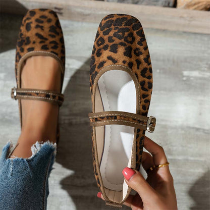 🌸LAST DAY SPECIAL PRICE!!🌸Suede-Finish Mary Jane Ballet Flats with Memory Foam Insole🥿✨