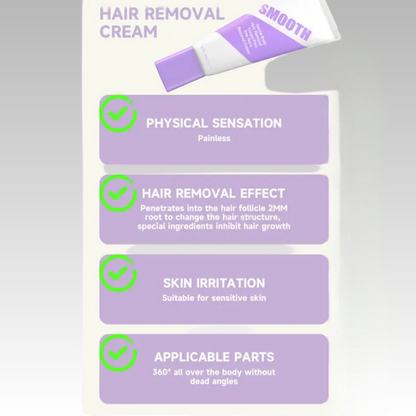 Gentle Herbal Hair Removal Cream for Smooth Skin