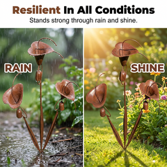 🔥BUY MORE SAVE MORE🔥Calla Lily Garden Stake with Bell Chimes